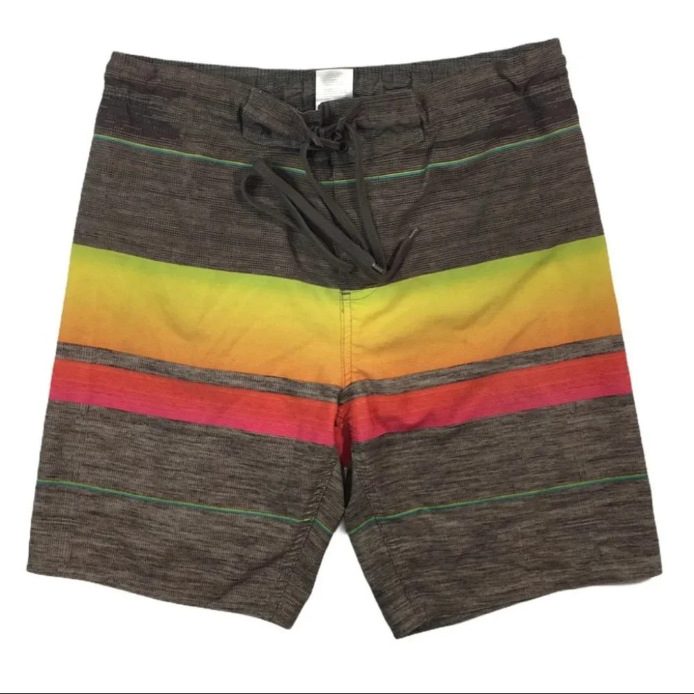 Sh242 Laguna Surfer Brand Lined Swim Trunks S
